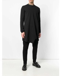 Мужской черный свитер с круглым вырезом от Comme Des Garcons Homme Plus