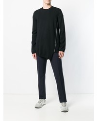 Мужской черный свитер с круглым вырезом от Comme Des Garcons Homme Plus