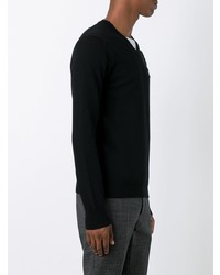 Мужской черный свитер с круглым вырезом от Comme Des Garcons Play