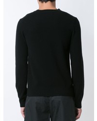 Мужской черный свитер с круглым вырезом от Comme Des Garcons Play
