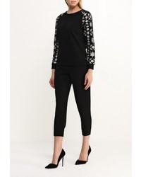 Женский черный свитер с круглым вырезом от Concept Club