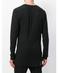 Мужской черный свитер с круглым вырезом от Unravel Project