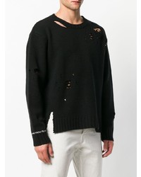 Мужской черный свитер с круглым вырезом от Ambush