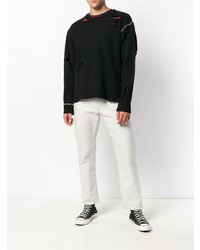 Мужской черный свитер с круглым вырезом от Ambush