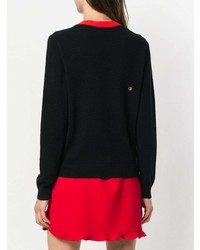 Женский черный свитер с круглым вырезом от Chinti & Parker