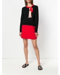 Женский черный свитер с круглым вырезом от Chinti & Parker