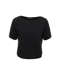 Женский черный свитер с круглым вырезом от Coquelicot