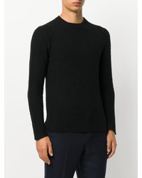 Мужской черный свитер с круглым вырезом от Joseph