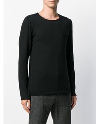 Мужской черный свитер с круглым вырезом от Cenere Gb