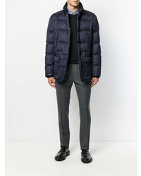 Мужской черный свитер с круглым вырезом от Brioni