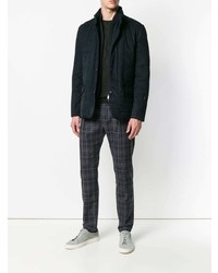 Мужской черный свитер с круглым вырезом от Corneliani