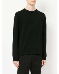 Мужской черный свитер с круглым вырезом от Jac+ Jack