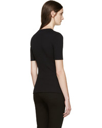 Женский черный свитер с круглым вырезом от Frame