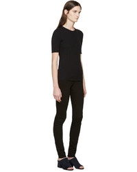 Женский черный свитер с круглым вырезом от Frame