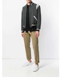 Мужской черный свитер с круглым вырезом от Maison Flaneur