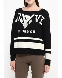 Женский черный свитер с круглым вырезом от Dimensione Danza