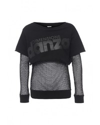 Женский черный свитер с круглым вырезом от Dimensione Danza