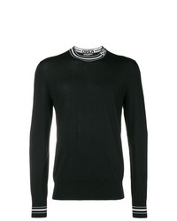 Мужской черный свитер с круглым вырезом от Dolce & Gabbana