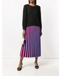 Женский черный свитер с круглым вырезом от M Missoni