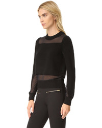 Женский черный свитер с круглым вырезом от Rag & Bone