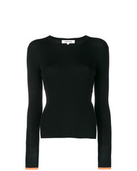 Женский черный свитер с круглым вырезом от Enfold