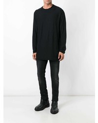 Мужской черный свитер с круглым вырезом от Forme D'expression