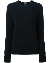Женский черный свитер с круглым вырезом от Equipment