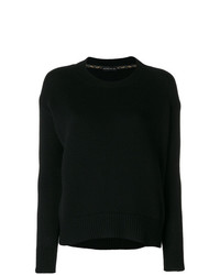 Женский черный свитер с круглым вырезом от Etro