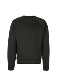 Мужской черный свитер с круглым вырезом от Ex Infinitas