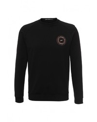 Мужской черный свитер с круглым вырезом от F5
