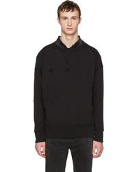 Мужской черный свитер с круглым вырезом от Faith Connexion