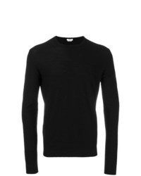 Мужской черный свитер с круглым вырезом от Fashion Clinic Timeless