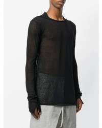 Мужской черный свитер с круглым вырезом от Lost & Found Ria Dunn