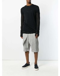 Мужской черный свитер с круглым вырезом от Lost & Found Ria Dunn