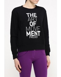 Женский черный свитер с круглым вырезом от Freddy