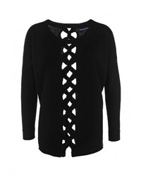 Женский черный свитер с круглым вырезом от French Connection