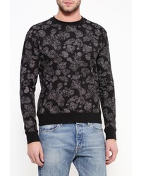 Мужской черный свитер с круглым вырезом от Fresh Brand