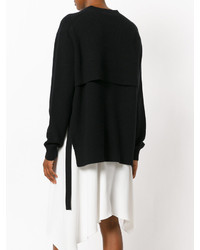 Женский черный свитер с круглым вырезом от Proenza Schouler