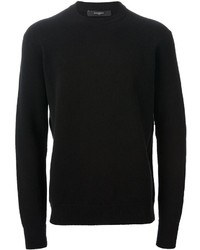 Мужской черный свитер с круглым вырезом от Givenchy