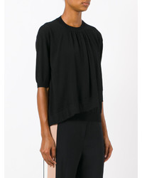 Женский черный свитер с круглым вырезом от Marni