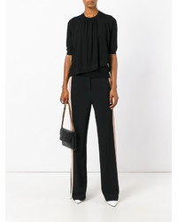 Женский черный свитер с круглым вырезом от Marni