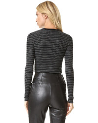 Женский черный свитер с круглым вырезом от A.L.C.