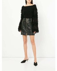 Женский черный свитер с круглым вырезом от Alice McCall