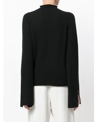 Женский черный свитер с круглым вырезом от Ursula Conzen