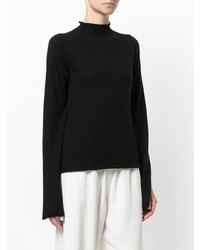 Женский черный свитер с круглым вырезом от Ursula Conzen