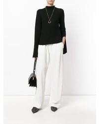 Женский черный свитер с круглым вырезом от Ursula Conzen