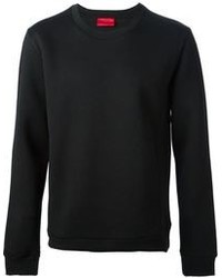 Мужской черный свитер с круглым вырезом от Hugo Boss