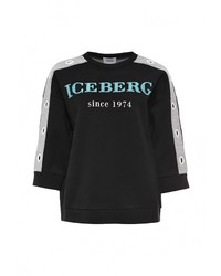 Женский черный свитер с круглым вырезом от Iceberg