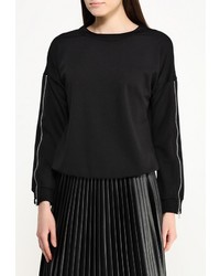 Женский черный свитер с круглым вырезом от Incity