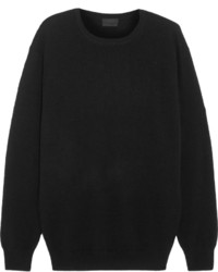 Женский черный свитер с круглым вырезом от J.Crew